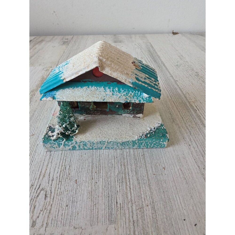 Vintage Mica putz Brown‎ House village paper Japan unique decor